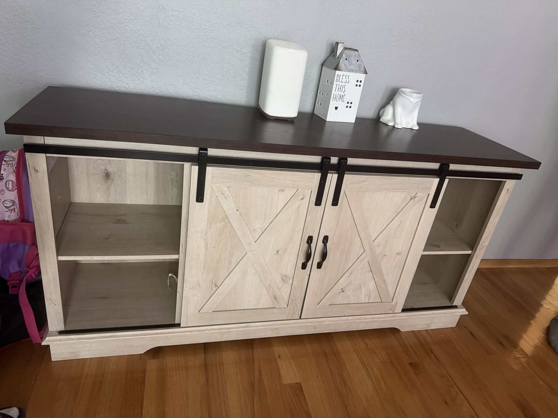 Tv Stand With Barn Doors