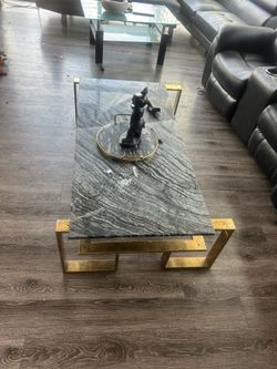 Marble  & Glass  Coffe Table