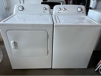 Amana Top Load Washer Machine with agitator & Electric 240 Volts Dryer Set