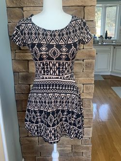 Abstract Print Dress