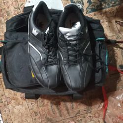 bowling shoes and two balls 150 OBO 
