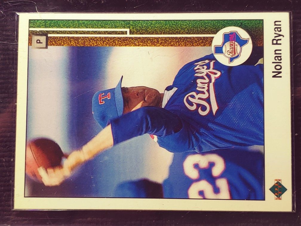 Nolan Ryan Throwing Football 1989 Upper Deck #774