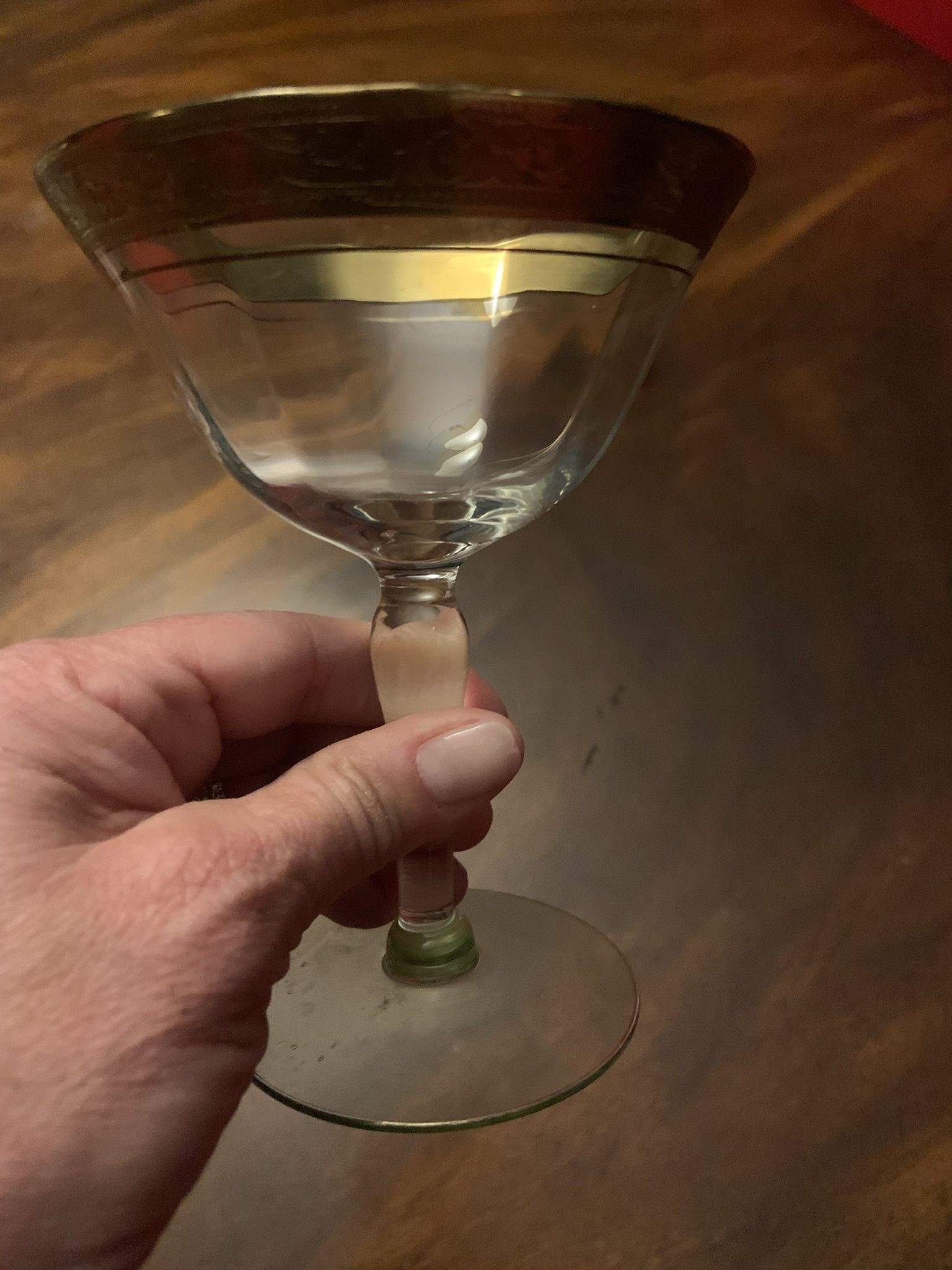 Vintage Tiffin Franciscan Stemware/Glassware Rambler Rose GoldRimmed Set Perfect for entertaining