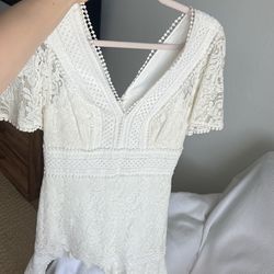 Nordstroms White Bachelorette/bridal Shower Dress 