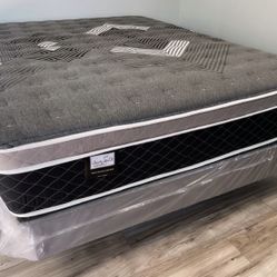 Full Oasis Thermal Comfort Europillow Top 12inch Mattress!!