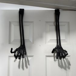 NEW - Metal Skeleton Hand Door Hangers