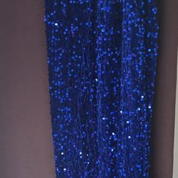 Blue Sequin Dress