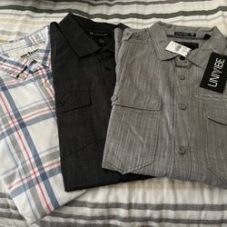 Mens Long sleeve Casual Shirts Size Small (all 3 shirts for $20)