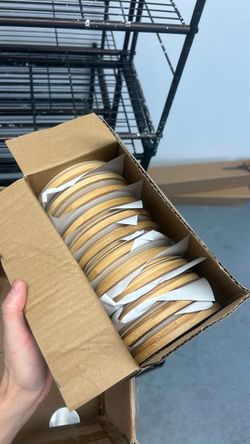 Bulk Bamboo Lids from Candlescience
