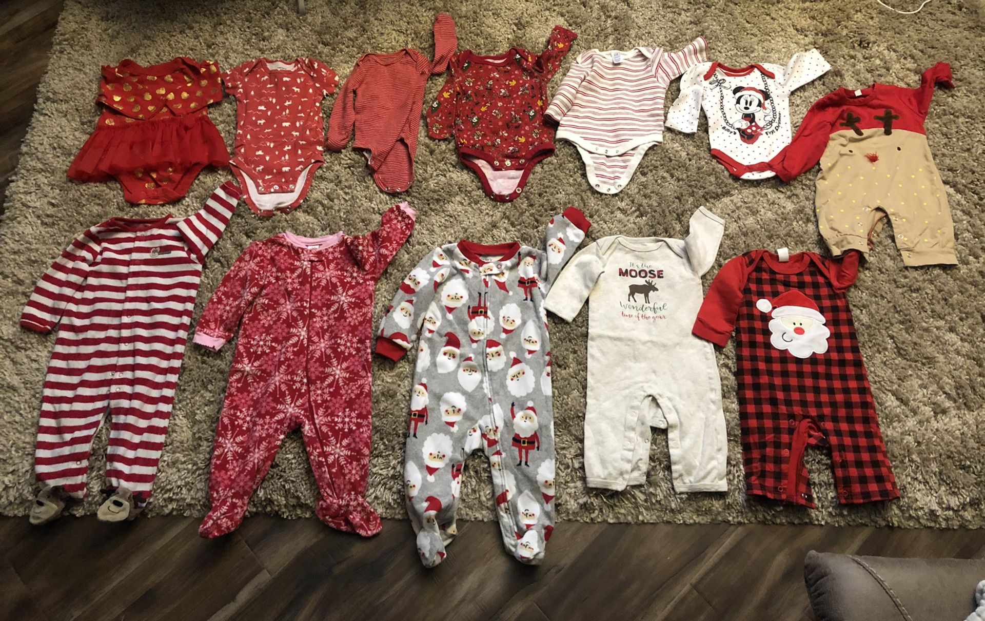 Christmas holidays baby clothes lot