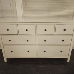 Ikea Hemnes 8 Drawer White Dresser 