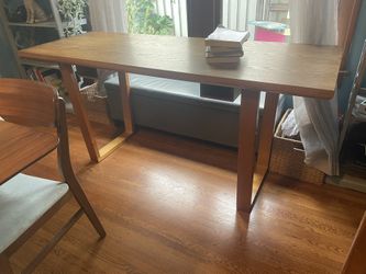 Wooden Desk - Modern/midcentury Oak - $75