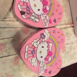 Hello Kitty, Metal Tins With Chocolate, Brand New $10 Each