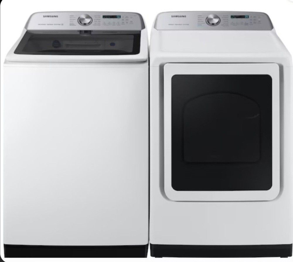 SAMSUNG WASHER DRYER SET (NEW) WIFI CAPABILITY