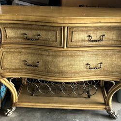 Chest With Wine Rack. Originally $849 From Buyers furniture Store 1 Owner Well Cared For