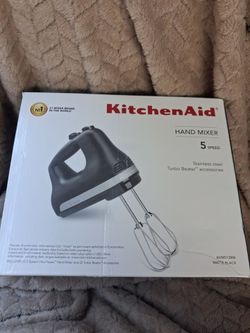 New KitchenAid 5-Speed Hand Mixer Matte Black