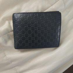 Navy Blue Gucci Bi-fold Wallet