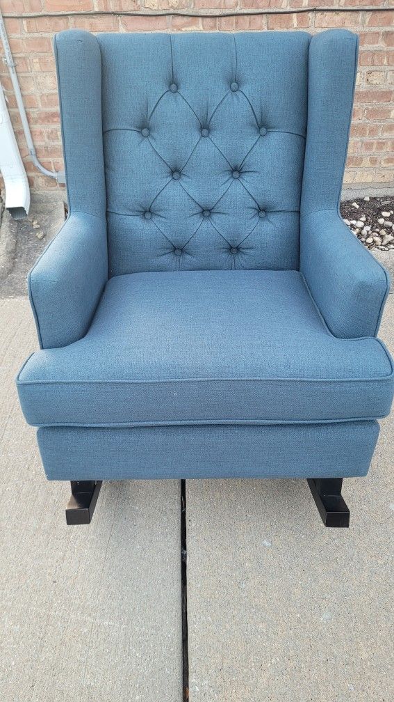 Blue Rocking Chair