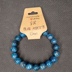 10mm Blue Apatite Bracelet