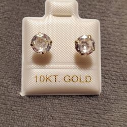 10K gold earrings
