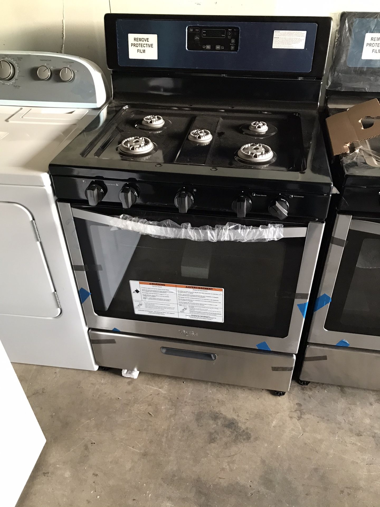 New Whirlpool Gas Stove 5 Burners