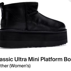 UGG Classic Ultra Mini Platform Leather Boots