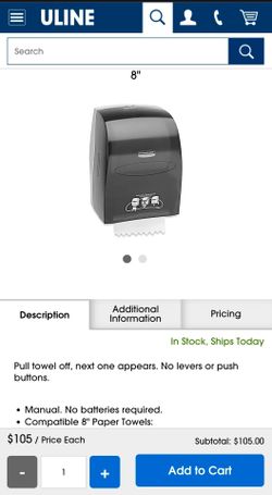 Kimberly-Clark manual Towel Dispenser