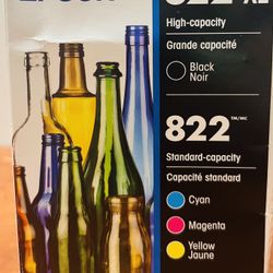 Epson 822 Ink – 3 New Sealed Cartridges
