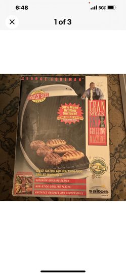 NIB George Foreman Extra Large  Sized Family Grill GR26cb New In Box, White