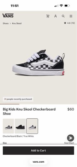Vans kids shoes size 41/2