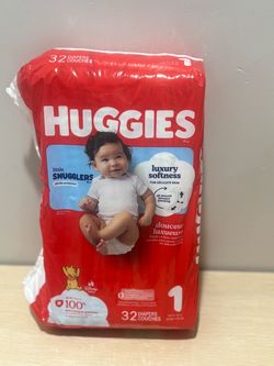 SIZE 1 DIAPERS HUGGIES LITTLE SNUGGLERS - 1 AVAILABLE