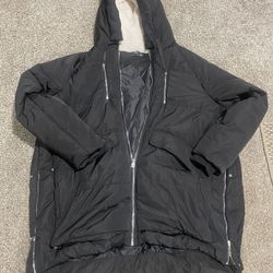 Black Tape Puffy Coat