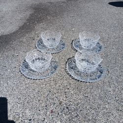 Crystal Salad Plates &Bowls
