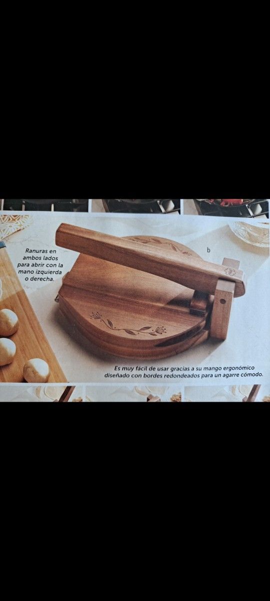 PRENSA DE MADERA PARA TORTILLAS PRINCESS HOUSE 🌷 🌻 🌷 🌻
