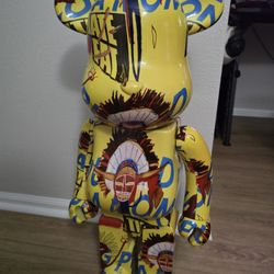Andy Warhol x Jean-Michel Basquiat #3 1000% Bearbrick by Medicom Toy