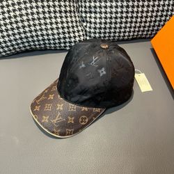 Louis Vuitton Classic Monogram Jacquard Baseball Cap Black