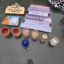 Cute set $5 for all Ornaments Candles Frames picture frame art lighthouse ceramics pirate wall art light house candel holder
