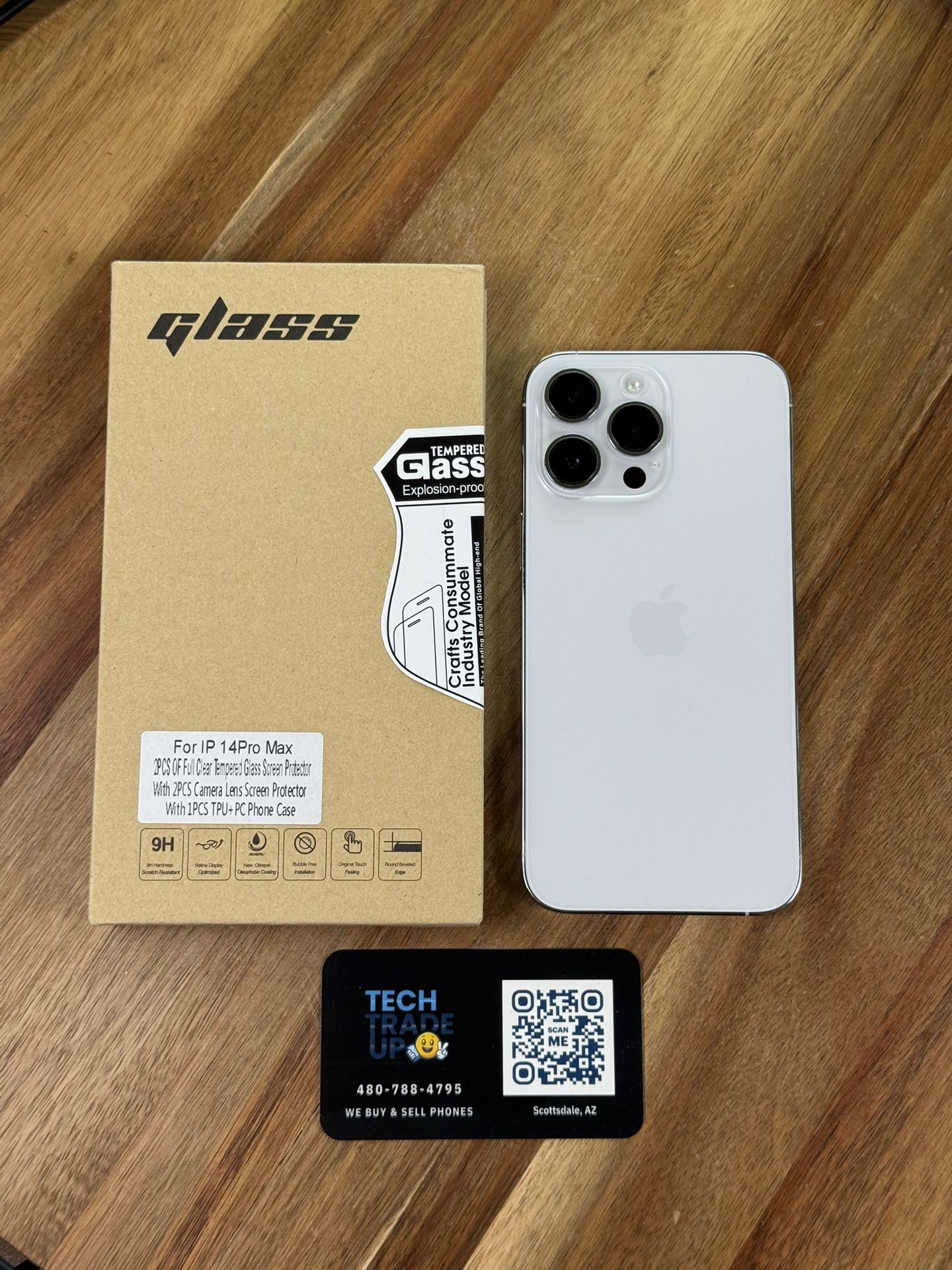 iPhone 14 Pro Max 128Gb White 🤍 Unlocked *Free Charger, Case And Screen Protector