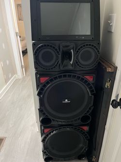 Maxpower Tower Party Speaker with Screen