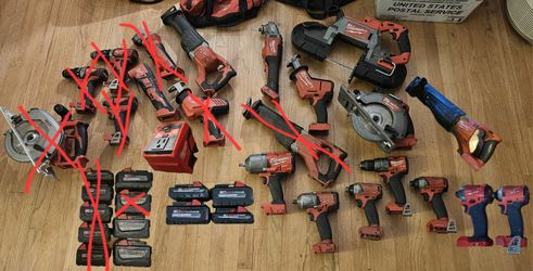 Milwaukee M18 Power Tools See DESCRIPTION