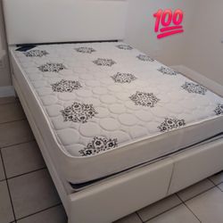 $330 Full Size Bed Frame With Mattress And Boxspring Brand New Free Delivery 