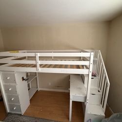 Kids Bunk With Desk