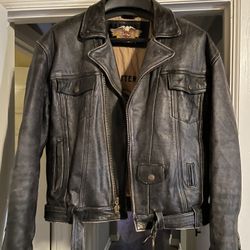 Harley Davidson Leather Jacket Mens Large