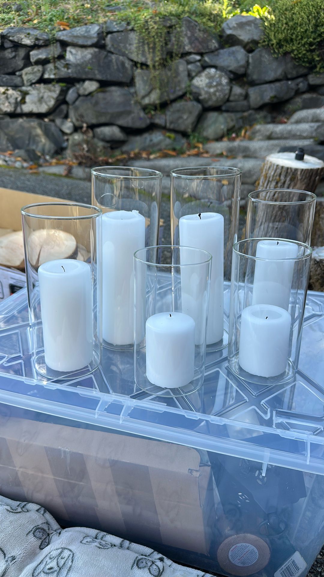 Cylinder Candle Vases