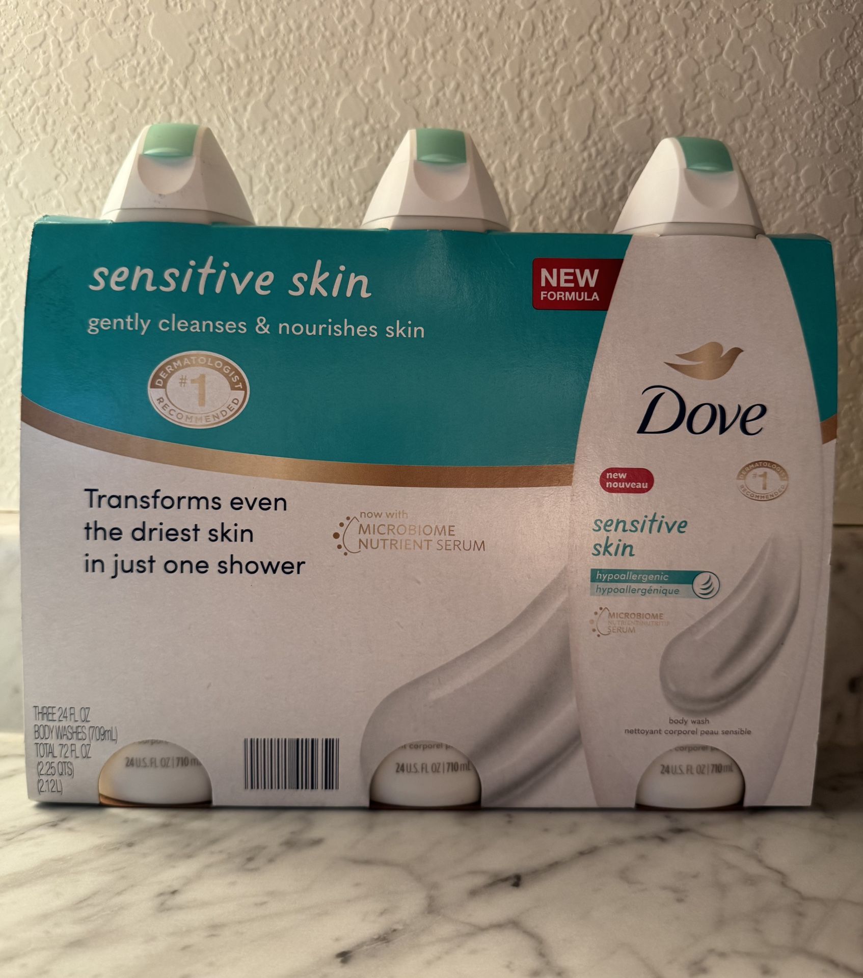 NEW Dove Sensitive Skin 3pk $15