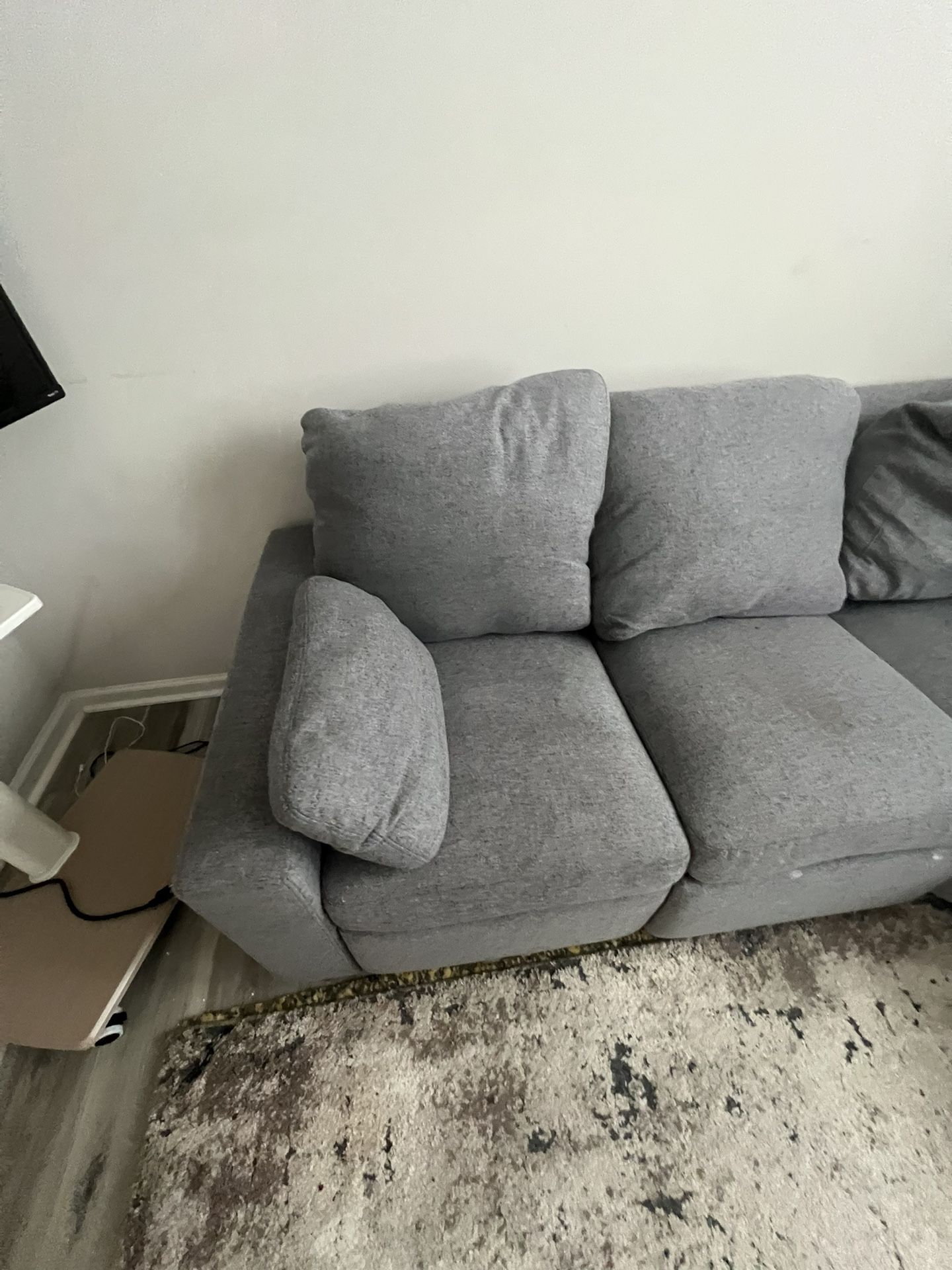Sectional Sofa, Grey Color