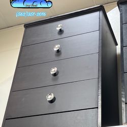 Four Drawer Black Chest Cajonera Cómoda Nueva New 