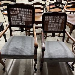 Estate Sale antique 1920’s matching chair and rocker set gorgeous rare 