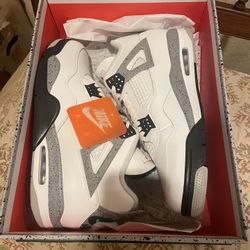 Jordan 4 White Cement 