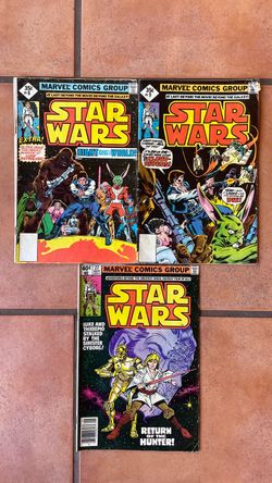 Star Wars comics $125.00 CASH. TEXT FOR PRICES